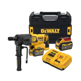 DEWALT DCD150X2-QW perceuse carottage 54 V vue avant avec poignée latérale