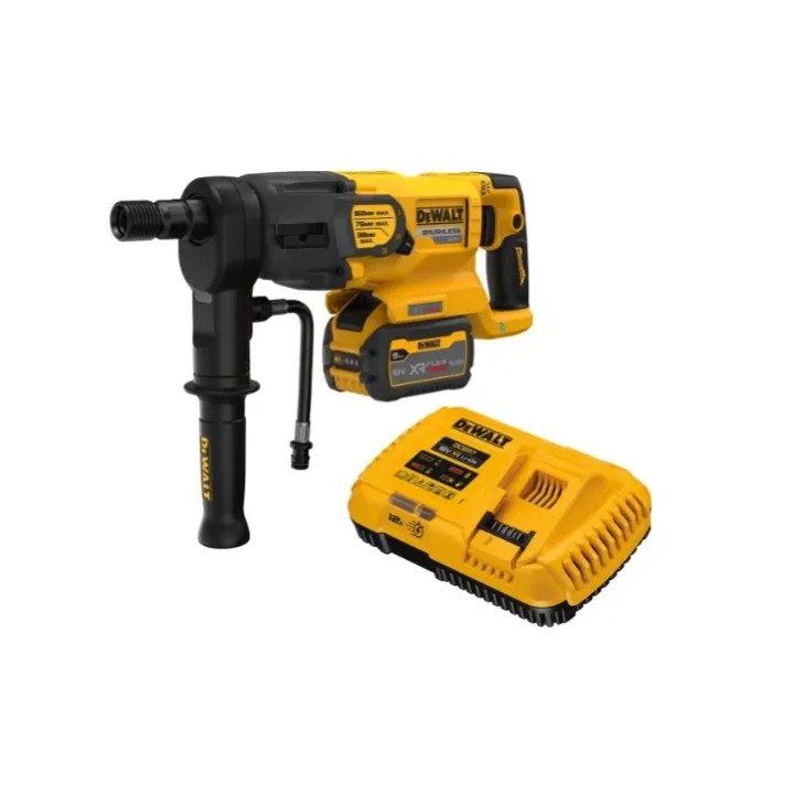 Carotatrice DEWALT DCD150X2-QW dettaglio motore brushless e corpo macchina
