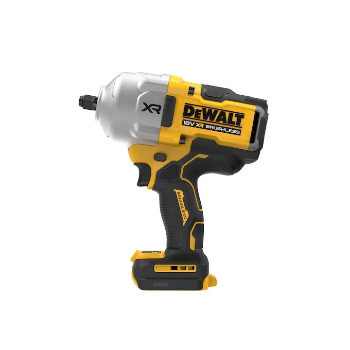 Vista laterale avvitatore a impulsi DEWALT con impugnatura ergonomica