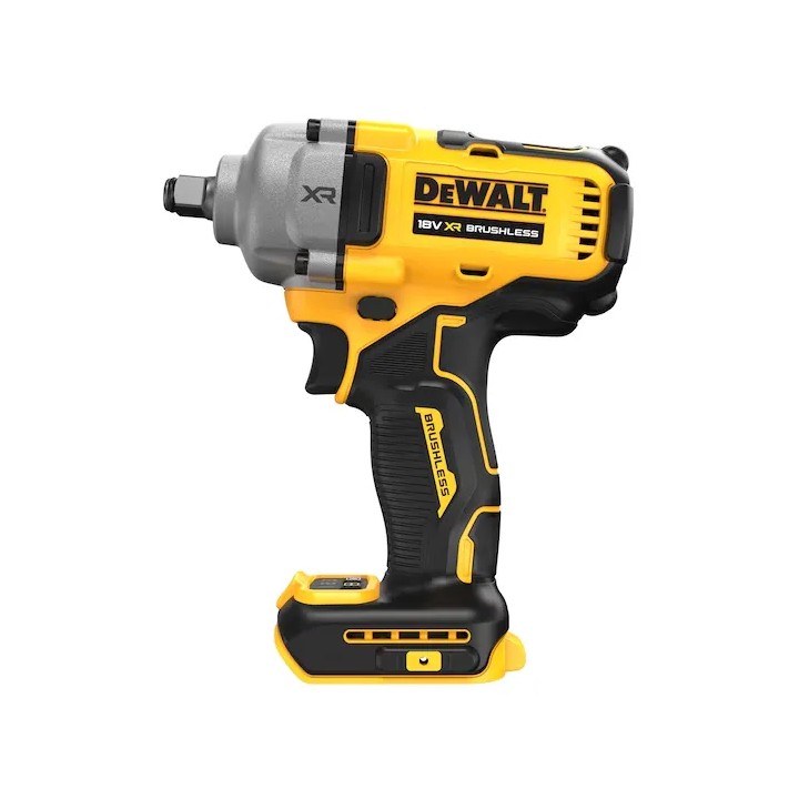 Détail du corps brushless et logo DEWALT