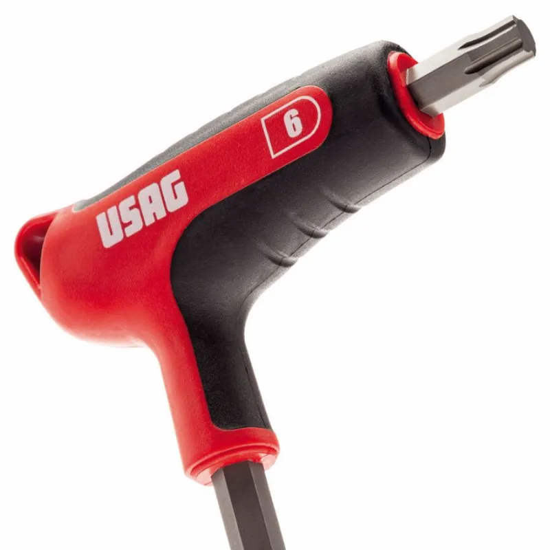 Usag Chiavi Maschio Con Profilo Esagonale Speciale X-Grip E Impugnatura Bimateriale