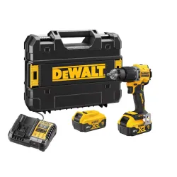 Perceuse-visseuse à percussion compacte Dewalt XR 18V ​​sans balais à 2 vitesses - 2 x 18V XR 5 Ah