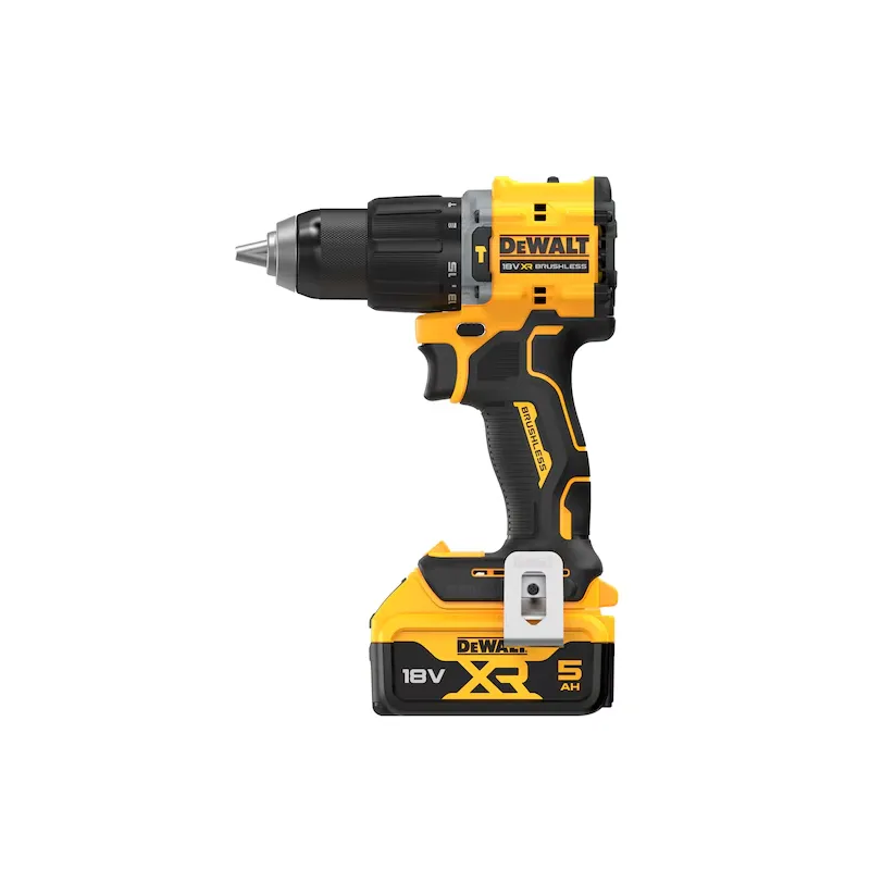 Perceuse-visseuse à percussion compacte Dewalt XR 18V ​​sans balais à 2 vitesses - 2 x 18V XR 5 Ah