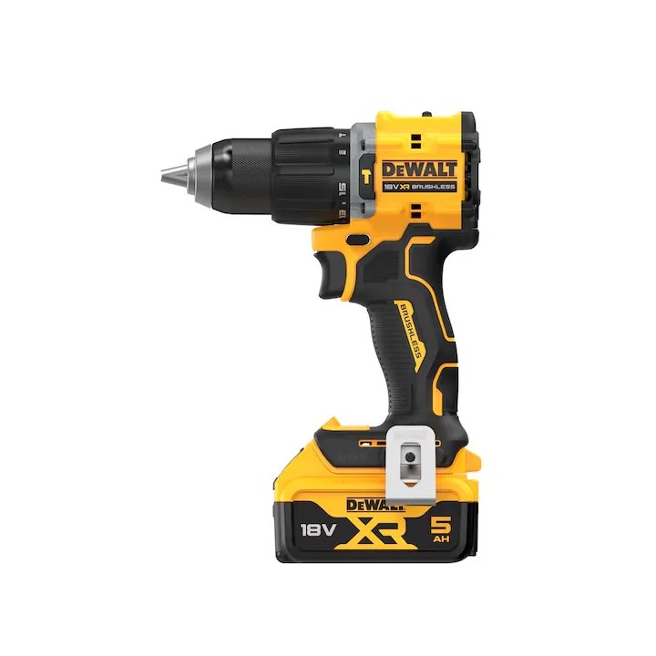 Détail de la poignée et LED de la perceuse DEWALT DCZ799P2KT-IT