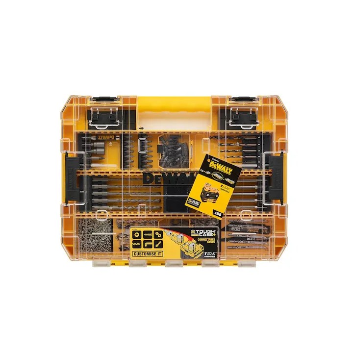 Batterie 18V XR 5Ah DEWALT visualizzate accanto al trapano