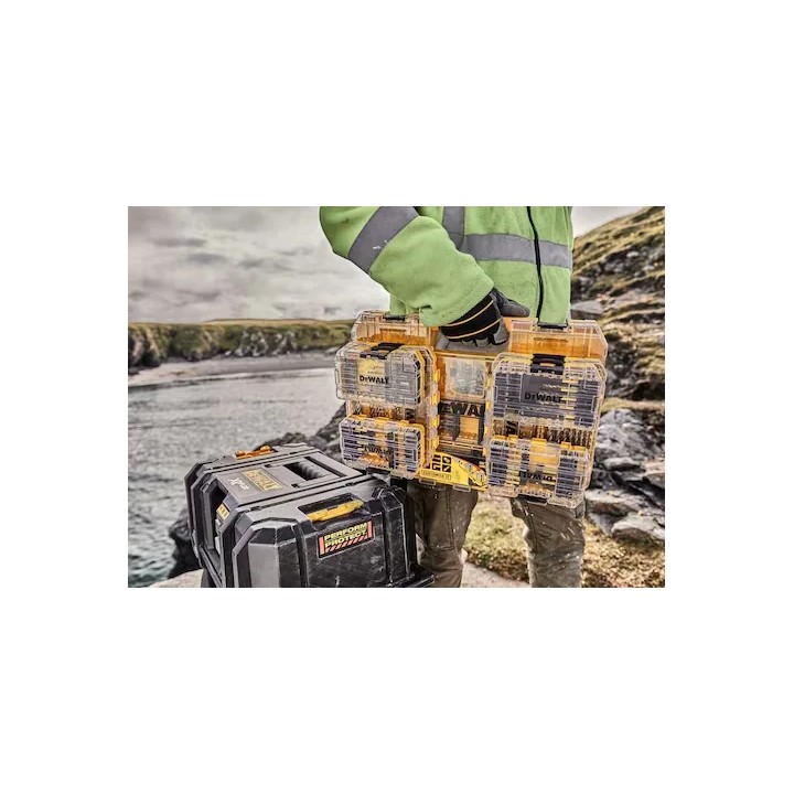 Kit complet DEWALT DCZ799P2KT-IT avec perceuse, batteries et coffret d'accessoires