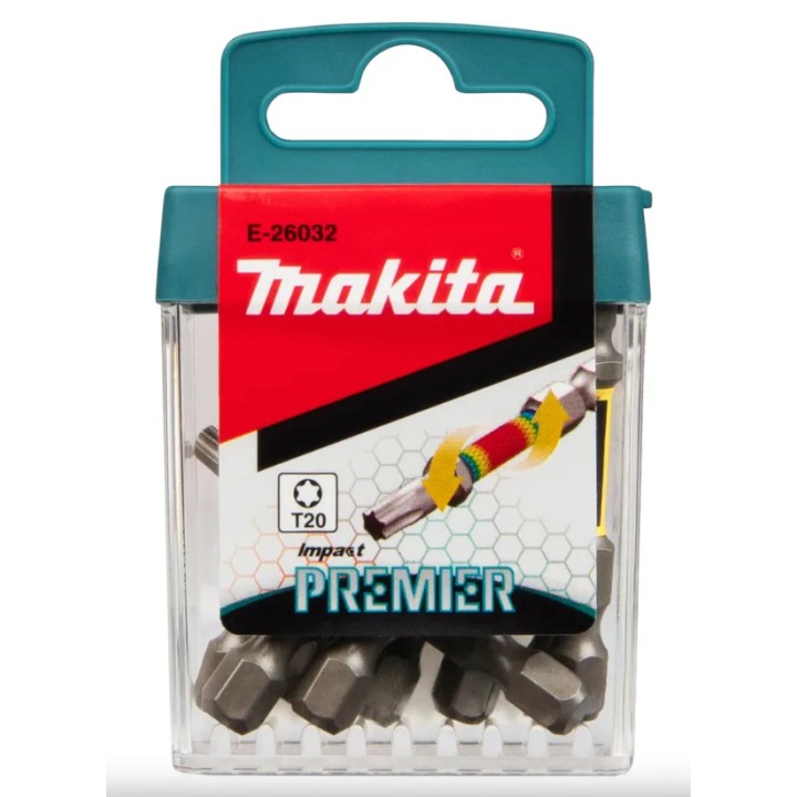 Boîte d'embouts de tournevis Makita E-Form Impact Premier - T20