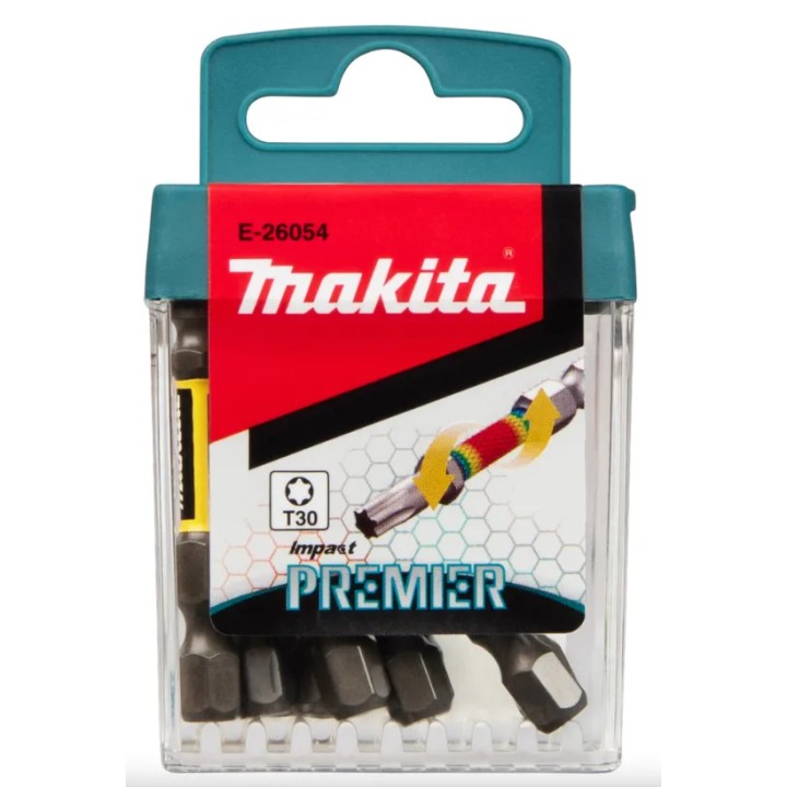 Boîte d'embouts de tournevis Makita E-Form Impact Premier - T30