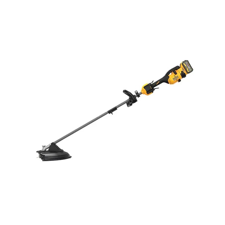 Dettaglio impugnatura bimateriale e leva comando DEWALT DCMAS5713X1-QW