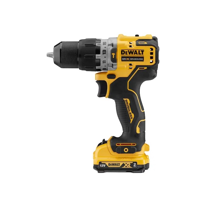 Perceuse à percussion compacte Dewalt XR 12V 2x2,0Ah