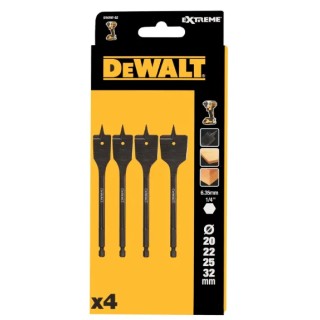 Dewalt SET 4 PUNTE A BANDIERA EXTREME Misure: 20-22-25-32 mm