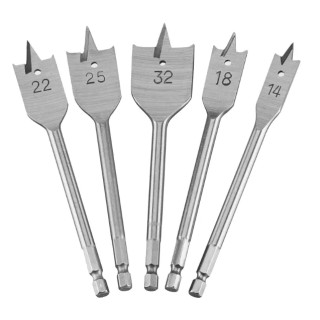 Dewalt SET 5 PUNTE A BANDIERA Misure: 14-18-22-25-32 mm