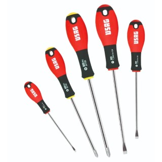 Jeu de 5 tournevis Usag pour vis à fente et à tête Phillips®