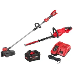 Milwukee Kit 18V Milwaukee Bordatore BLLT A Filo + E Tagliasiepi FHET60G2 Per Manutenzione Giardino