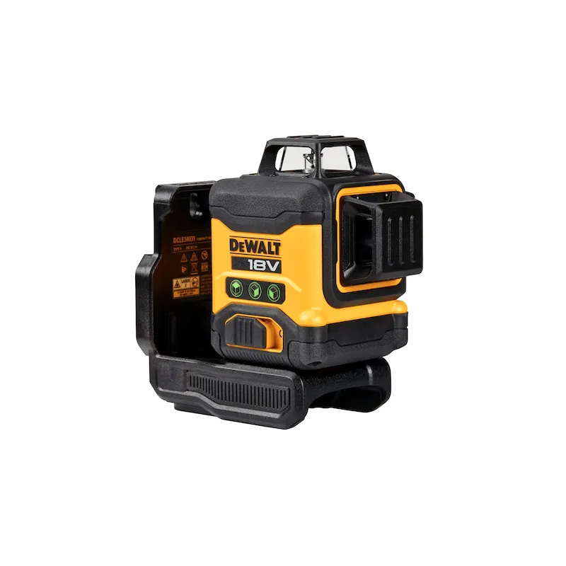 Laser multiligne Dewalt avec faisceau vert de classe 2 (510-530 nm). Livré sans piles ni chargeur.