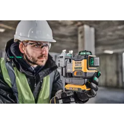 Dewalt Laser Multilinea Con Raggio Verde Classe 2 (510-530nm). Senza Batterie E Caricabatteria In Valigetta.