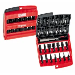Jeu de 28 embouts hexagonaux et TORX Usag Special X-Grip