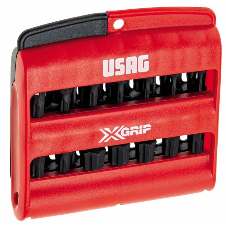 gros plan sur embouts TORX Tamper Resistant au profil X‑Grip