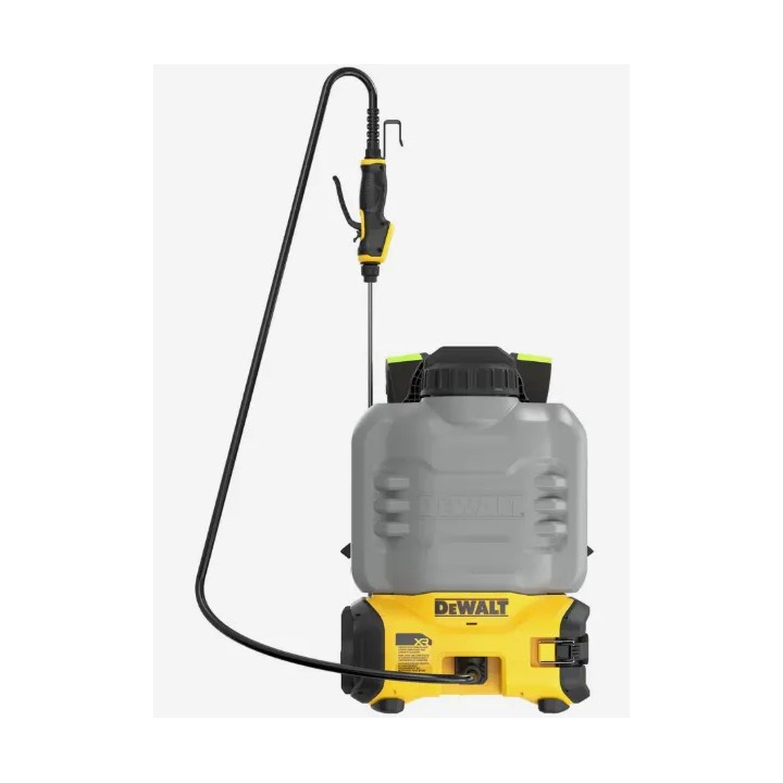 Pulvérisateur chimique DEWALT DCCS1100N-XJ côté avec tuyau haute pression