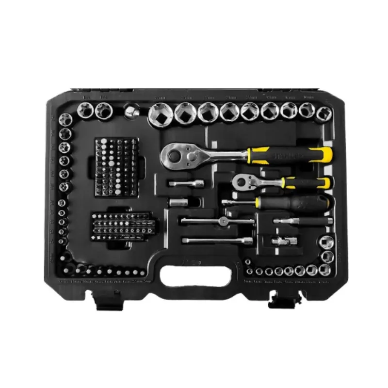 Coffret Stanley de 175 douilles STANLEY® - Compatible 1/4" + 1/2"