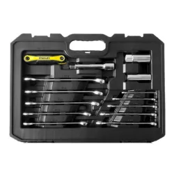 Coffret Stanley de 175 douilles STANLEY® - Compatible 1/4" + 1/2"