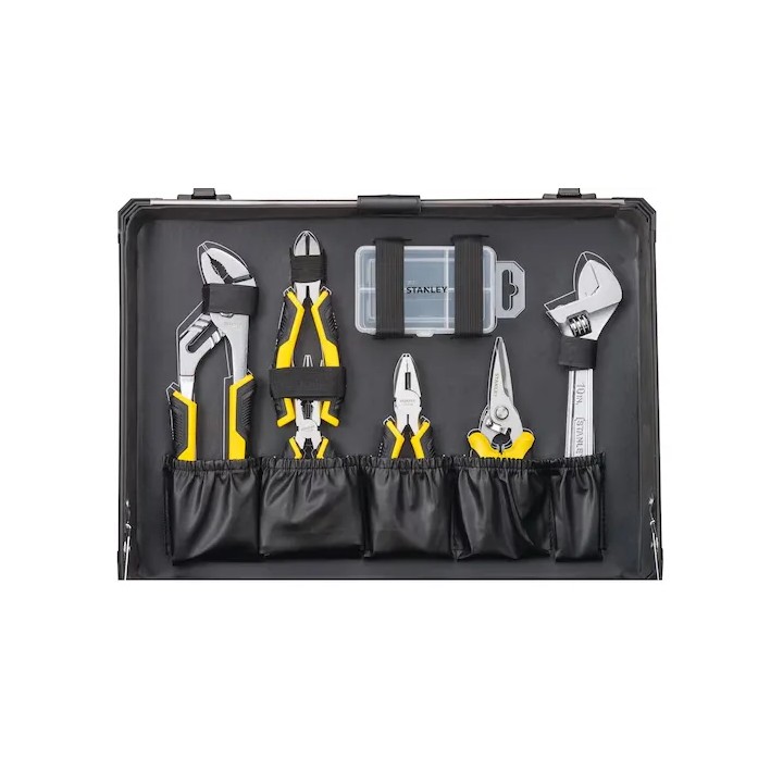 Cricketto e serie di bussole presenti nella valigetta STANLEY STMT98109-1