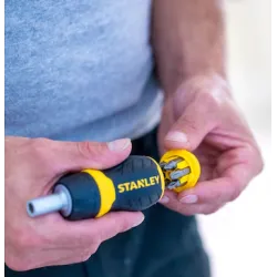 Porte-embouts magnétique à cliquet Stanley « Nano »