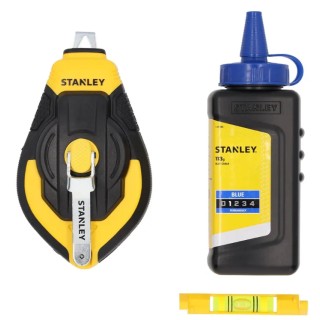 Kit de cordeau à tracer Stanley de 30 m avec niveau