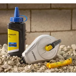 Stanley Kit Di Filo A Piombo Blu In Alluminio   Da 30 m Con Livella