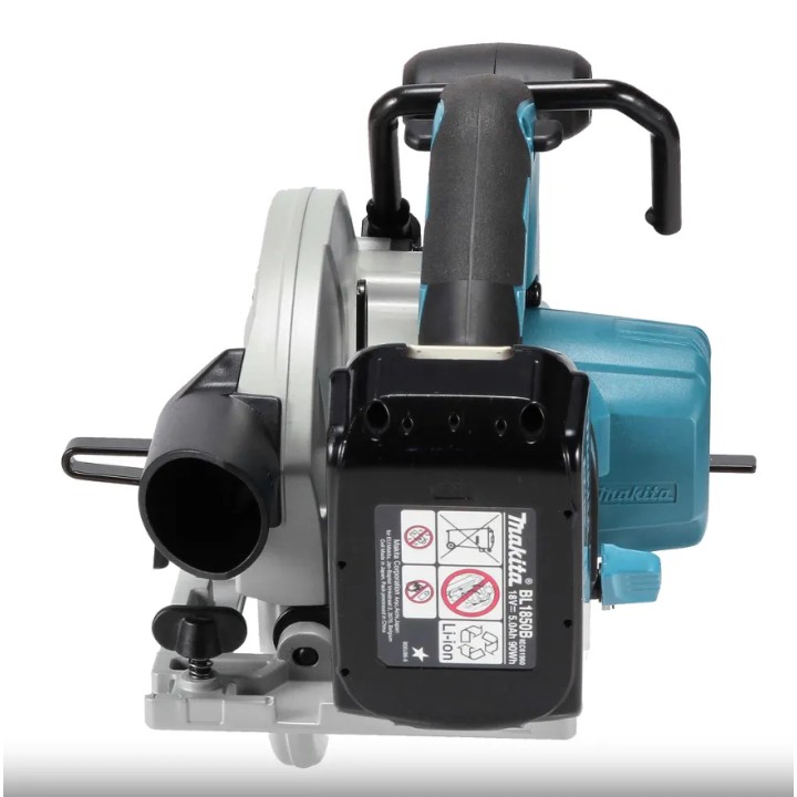 Base e sistema di inclinazione della Makita DHS680ZJ per tagli inclinati