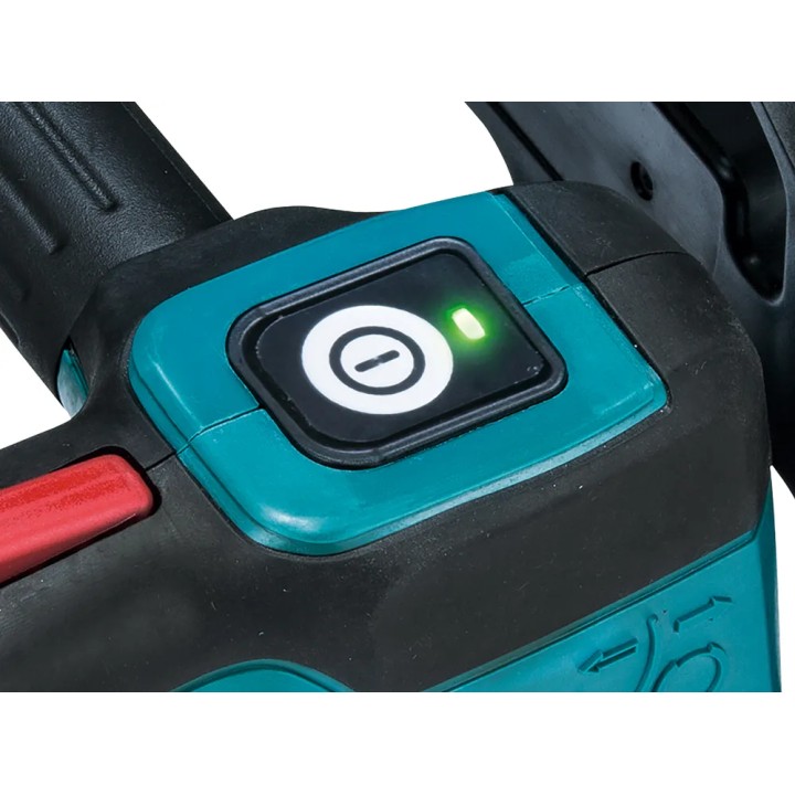Makita DUC254Z dettaglio sistema XPT per resistenza a polvere e acqua