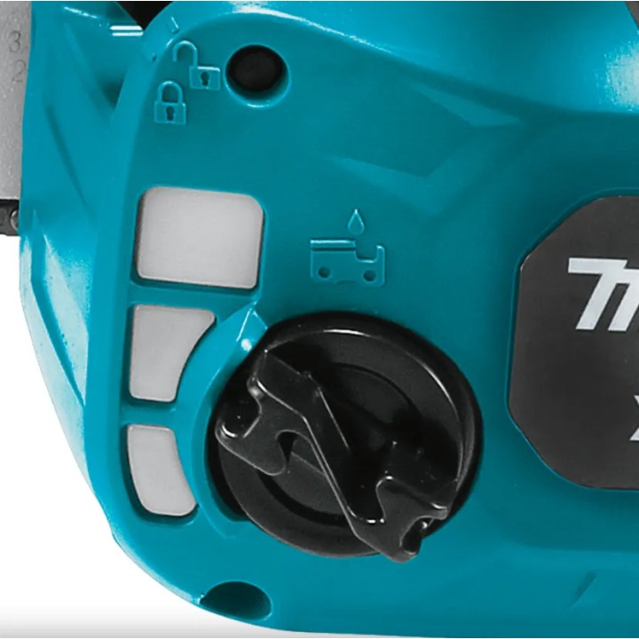 Makita DUC254Z particolare della catena e denti