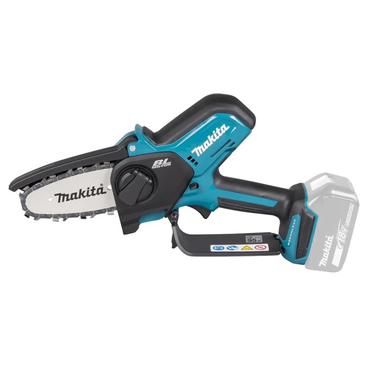 Makita DUC101ZJ vue latérale avec poignée
