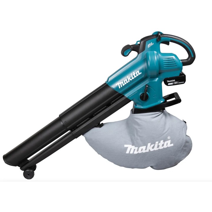 Makita DUB187T002 vista laterale con impugnatura