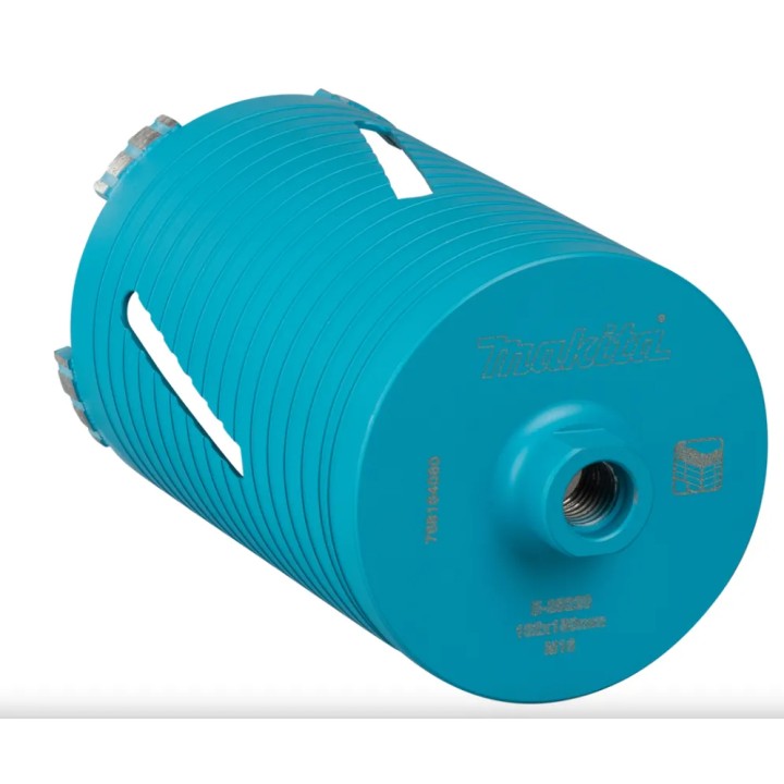 Détail du filetage M16 de la couronne diamantée MAKITA E-25220