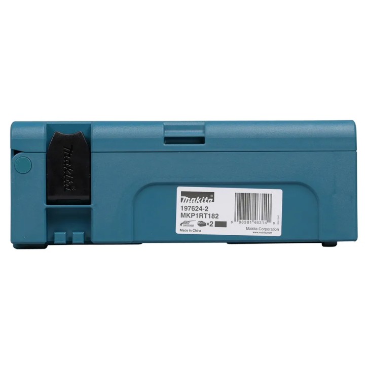 Due batterie Li‑Ion 18V 5,0Ah Makita affiancate con etichetta visibile