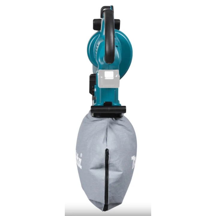 MAKITA DUB187Z con sacco raccolta 25 L montato