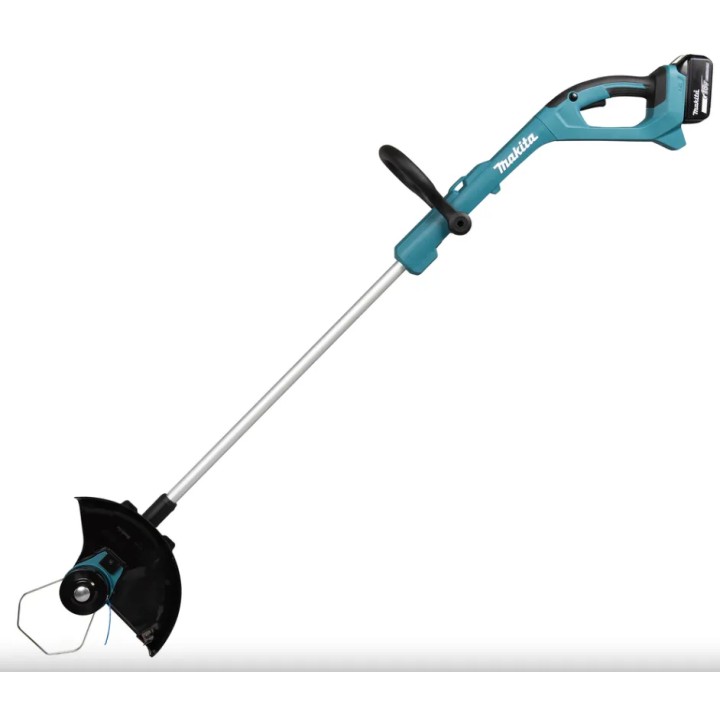 Makita DUR193Z vue du levier de verrouillage de l'arbre télescopique