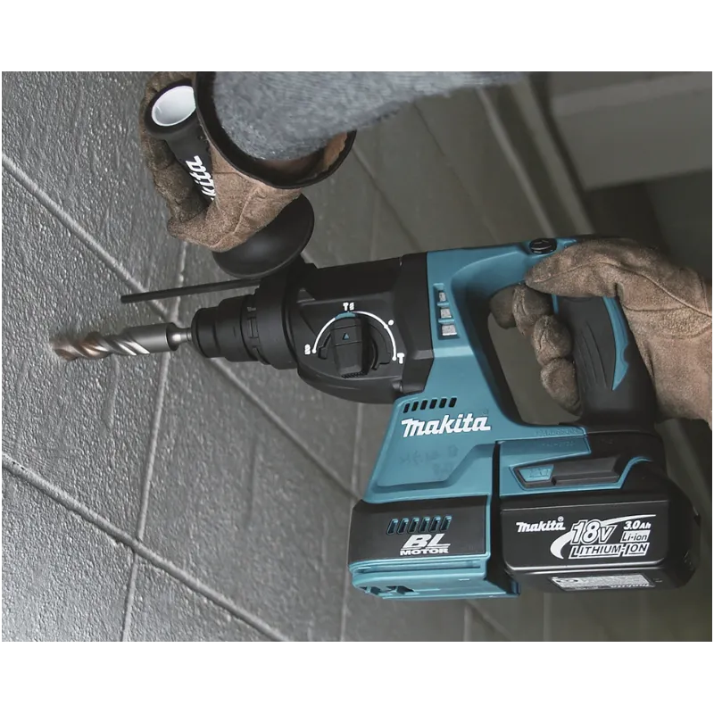 Perceuse à percussion rotative Makita 18 V compatible SDS-Plus 24 mm BL - 3 fonctions - Corps de la machine