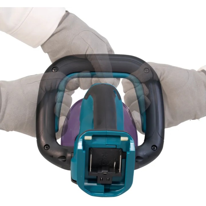 Makita DUH507Z leva di sicurezza e freno elettrico in uso