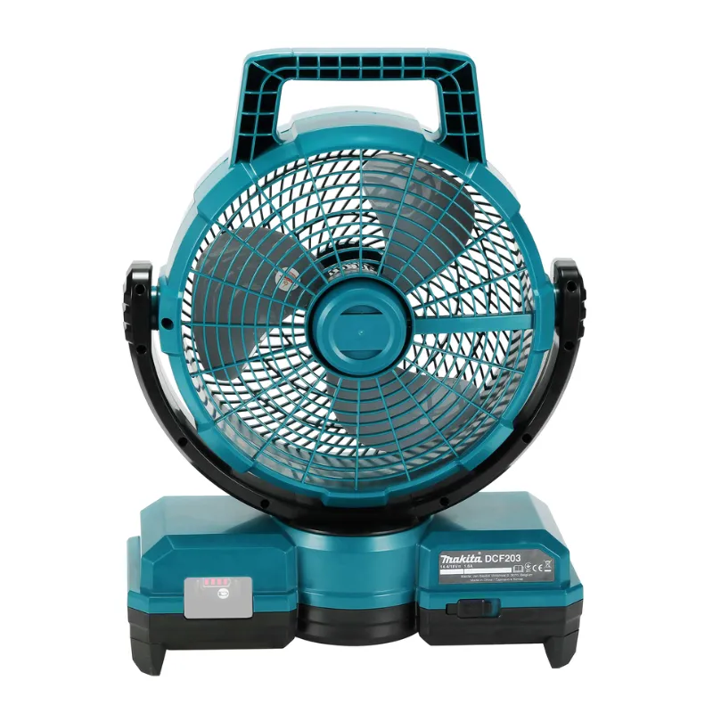 Makita Ventilatore Compatto Ø 235 mm Due Velocità, Timer E Funzione Girevole