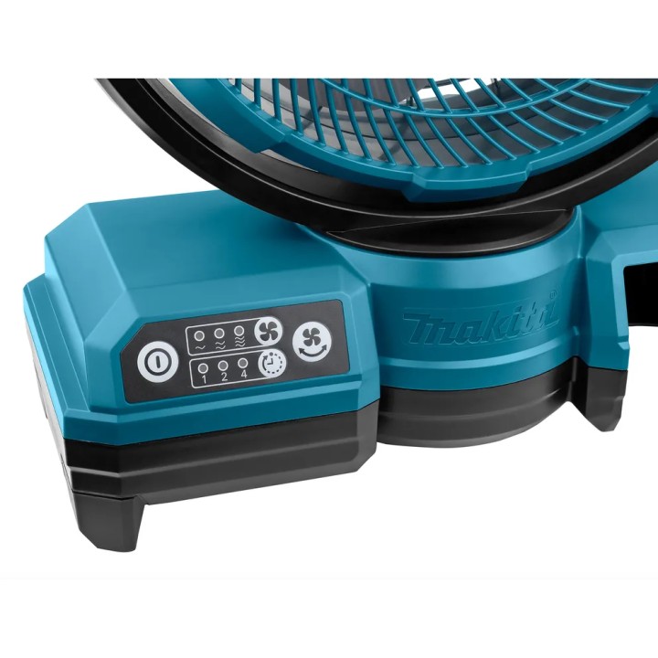 Makita Ventilatore Compatto Ø 235 mm Due Velocità, Timer E Funzione Girevole