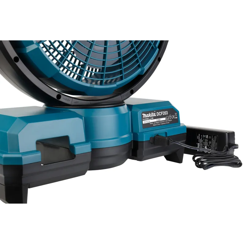 Makita Ventilatore Compatto Ø 235 mm Due Velocità, Timer E Funzione Girevole
