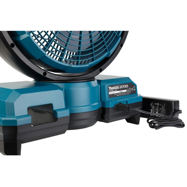 Makita Ventilatore Compatto Ø 235 mm Due Velocità, Timer E Funzione Girevole