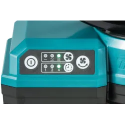 Ventilateur compact Makita Ø 235 mm, deux vitesses, minuterie et fonction pivotante