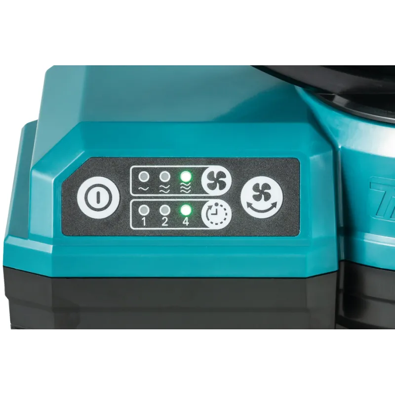 Ventilateur compact Makita Ø 235 mm, deux vitesses, minuterie et fonction pivotante