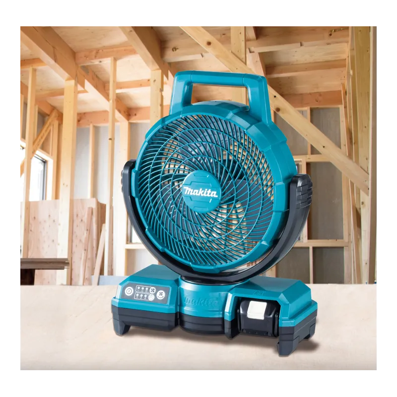 Makita Ventilatore Compatto Ø 235 mm Due Velocità, Timer E Funzione Girevole