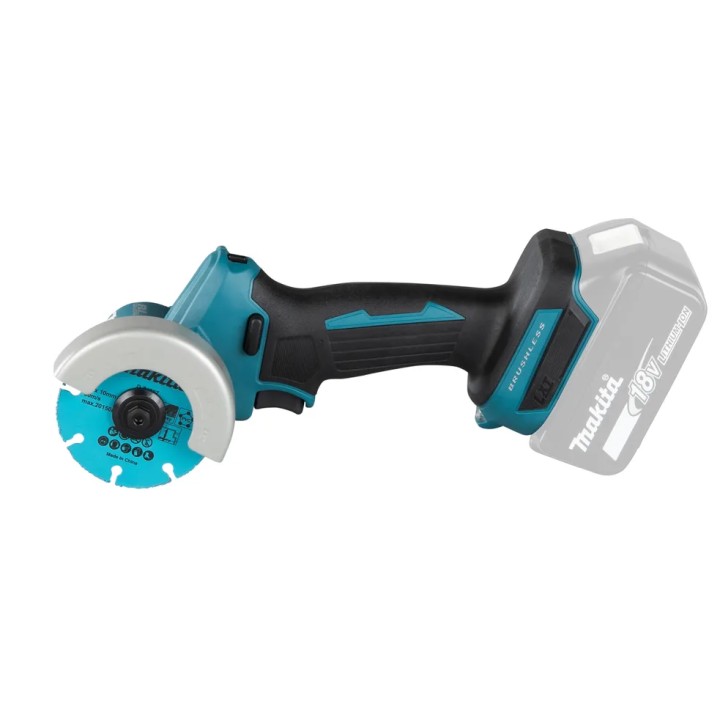 MAKITA DMC300ZJ vue latérale avec poignée