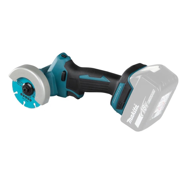 MAKITA DMC300ZJ dettaglio dell'impugnatura e interruttore