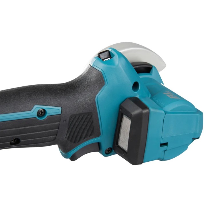 MAKITA DMC300ZJ détail du frein électrique et du panneau de commande
